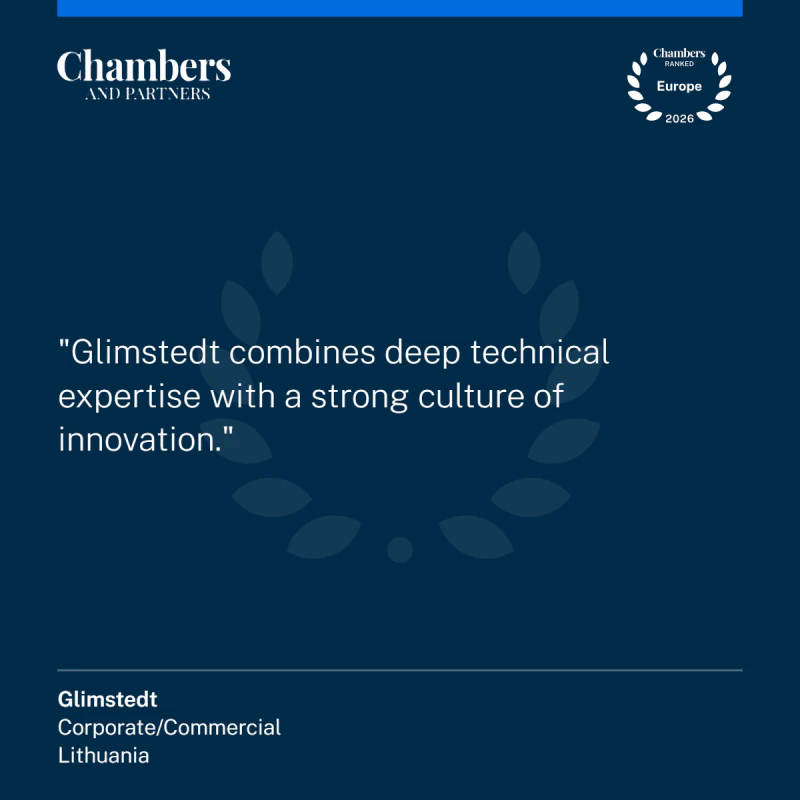 Chambers & Partners kliento vertinimas: Glimstedt.